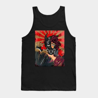 Geisha With Mask Tank Top